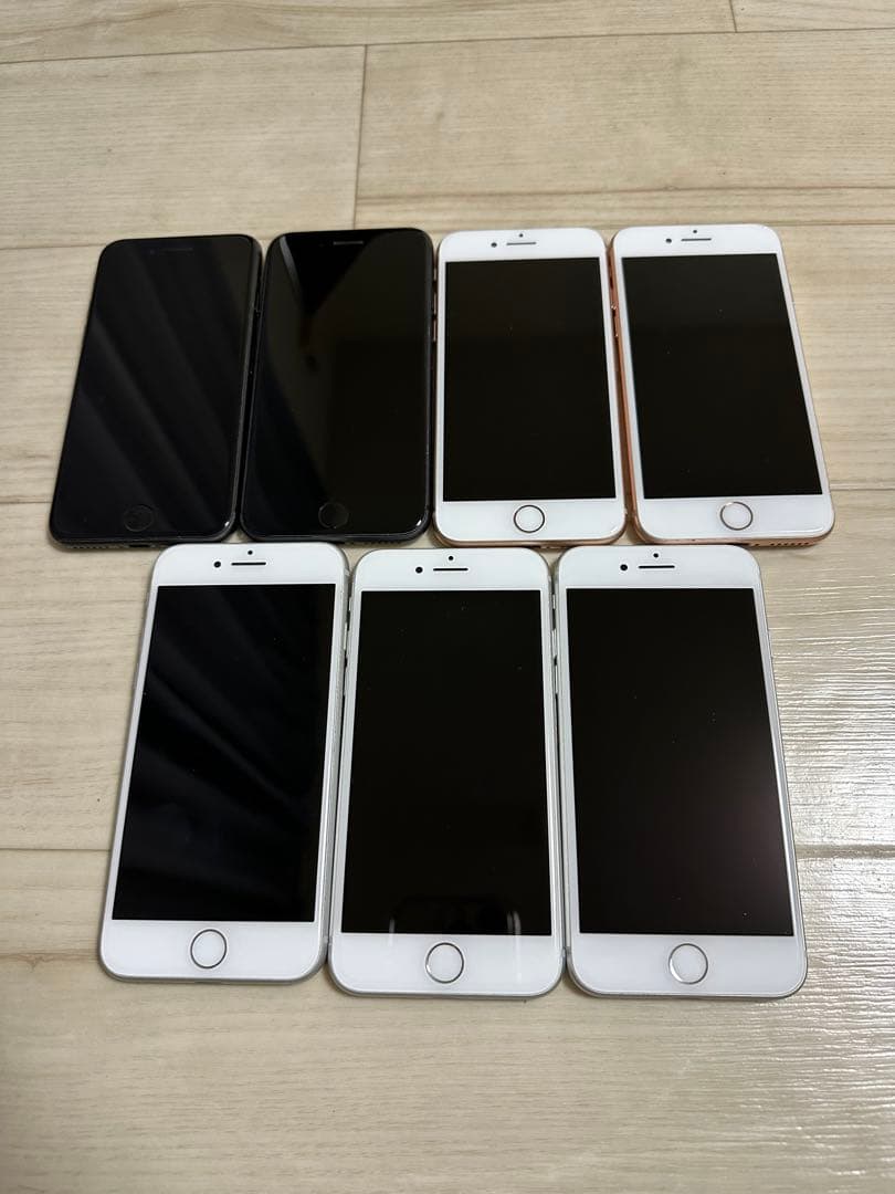 iPhone8 64GB動作品7台まとめ売り！