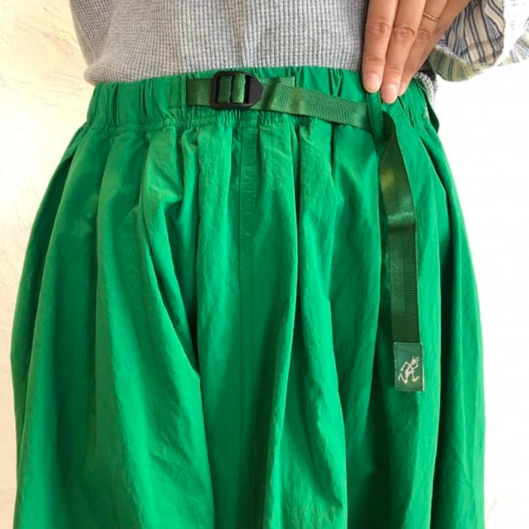 GRAMICCI × BEAMS BOY 別注 プールナイロン ロング スカート