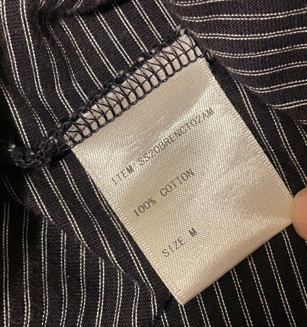 ENNOY ボーダーT 美品 M ブラック エンノイ Tee