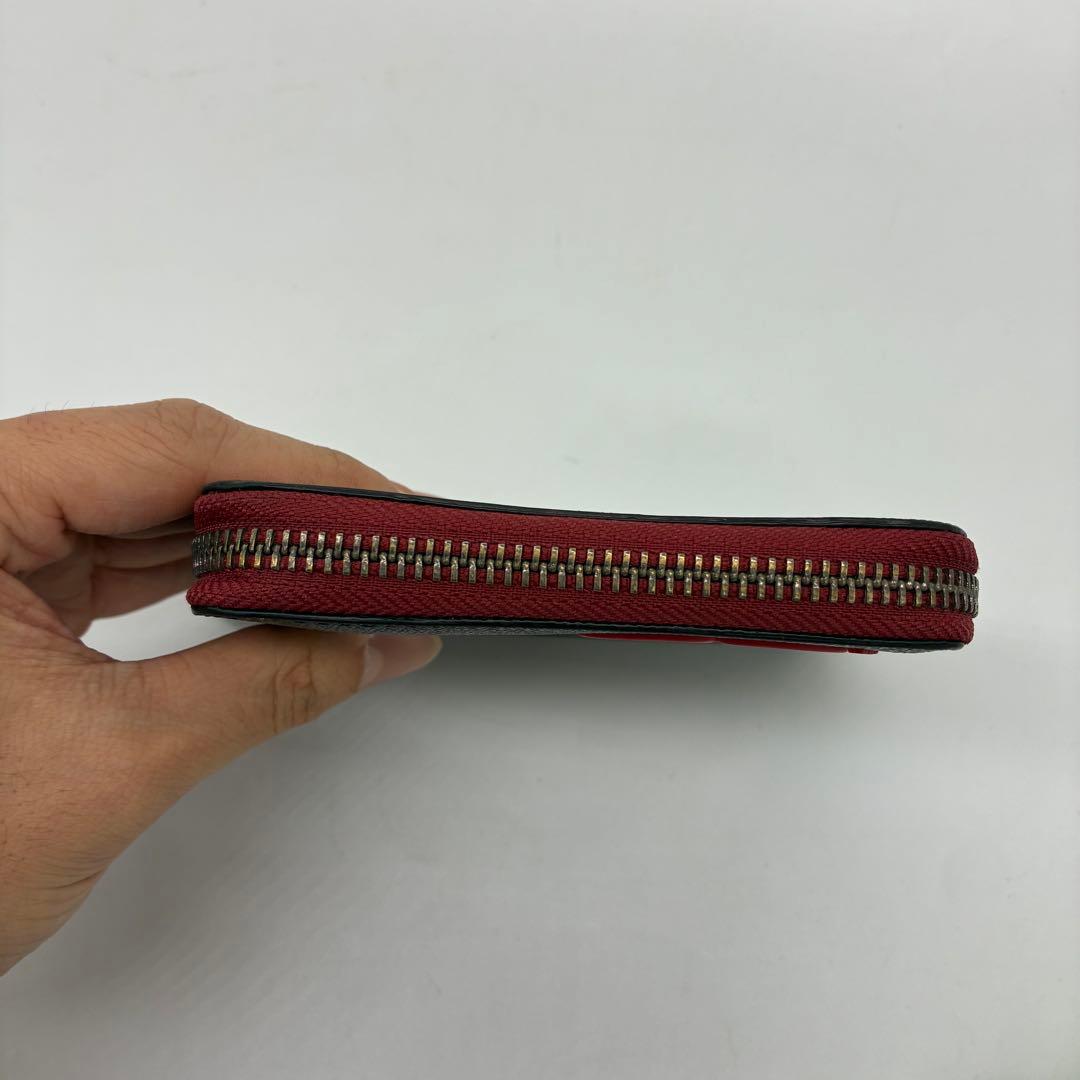 極美品】コーチ COACH 二つ折り財布 ラウンドファスナー ブラック 237