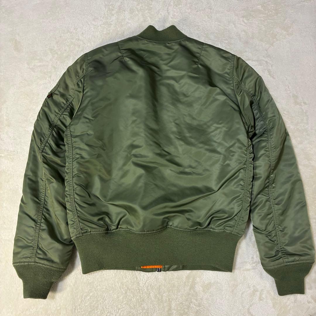 【美品】ALPHA MA-1 フライトジャケット M カーキ セージグリーン