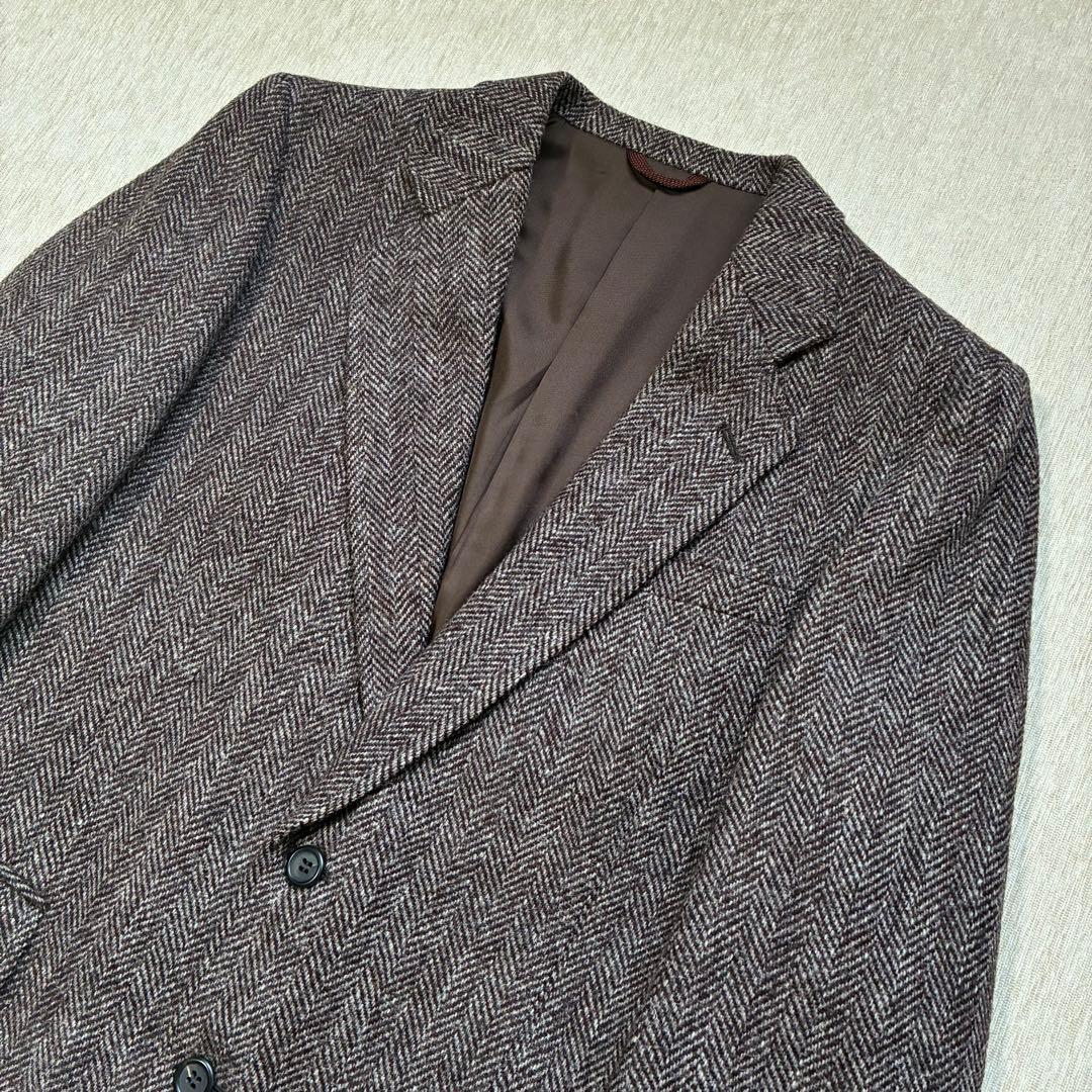 【最終価格】Harris Tweed テーラードジャケット　日本製　ヘリンボーン