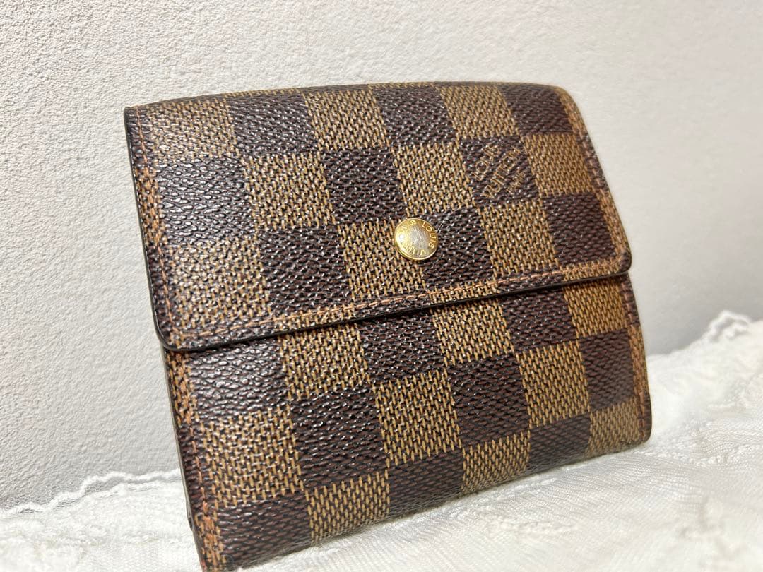 L*-様 Louis Vuitton ダミエ　ポルトフォイユ　Wホック　三つ折り