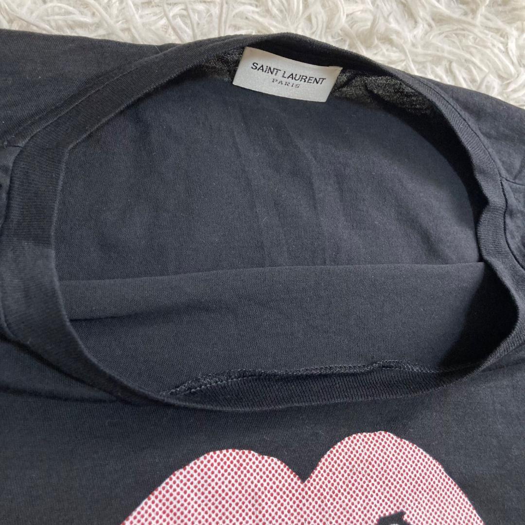 良品✨サンローランパリ ブラッドラスター ヴァンパイアTシャツ 黒 コットン