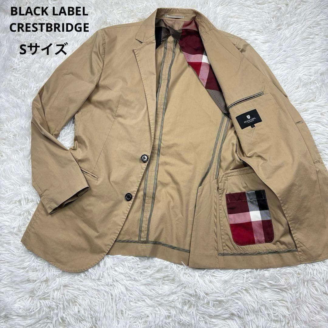 ブラックレーベルクレストブリッジ ジャケット ベージュCBチェック S