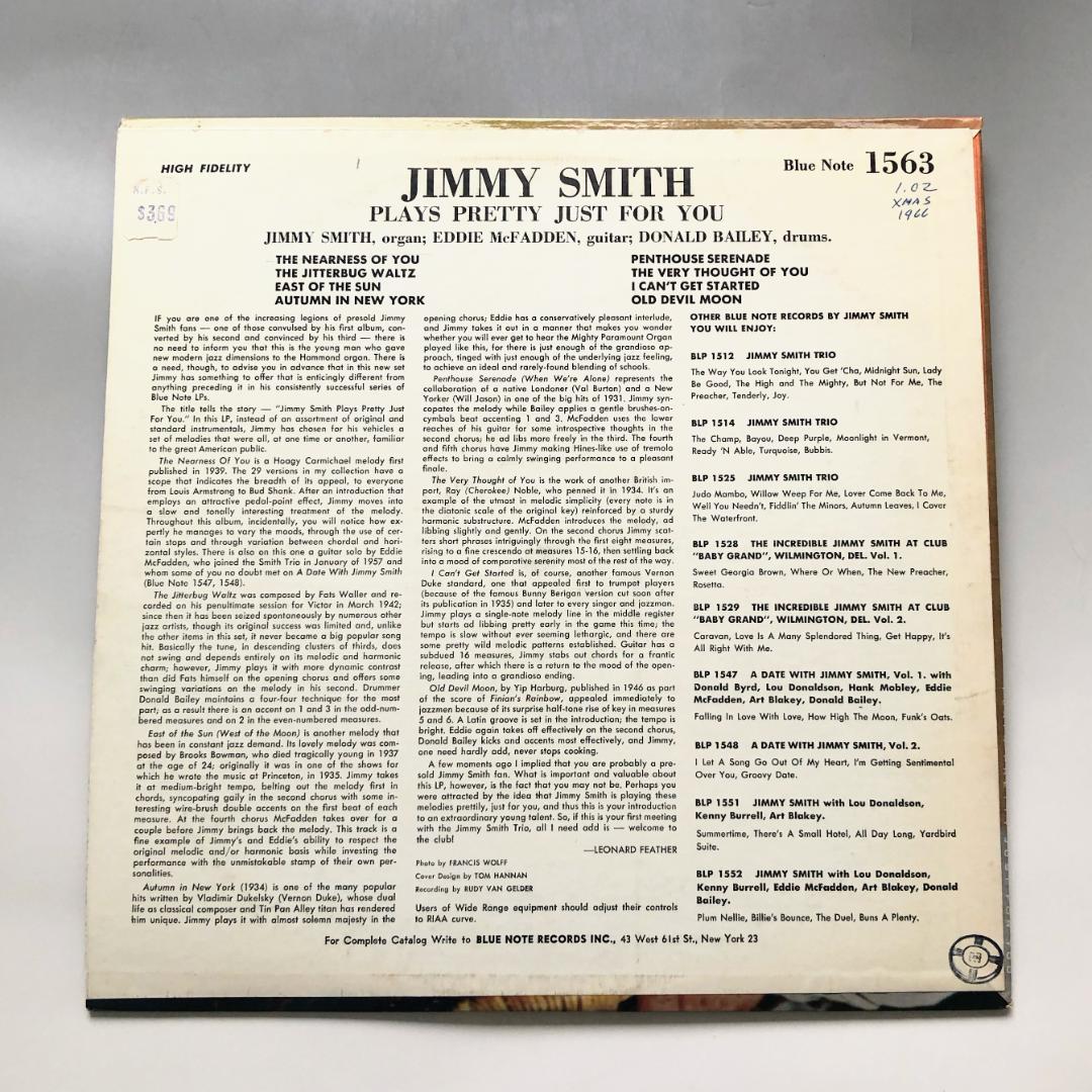 #4001【希少な名盤】ジミー・スミス LPレコード ジャズ 1957年 RVG