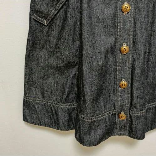 美品　バーバリーブルーレーベル　デニム　ノースリーブワンピース　ベルト付き　38