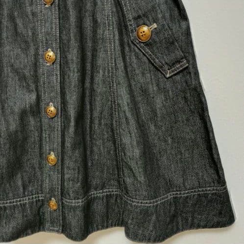 美品　バーバリーブルーレーベル　デニム　ノースリーブワンピース　ベルト付き　38