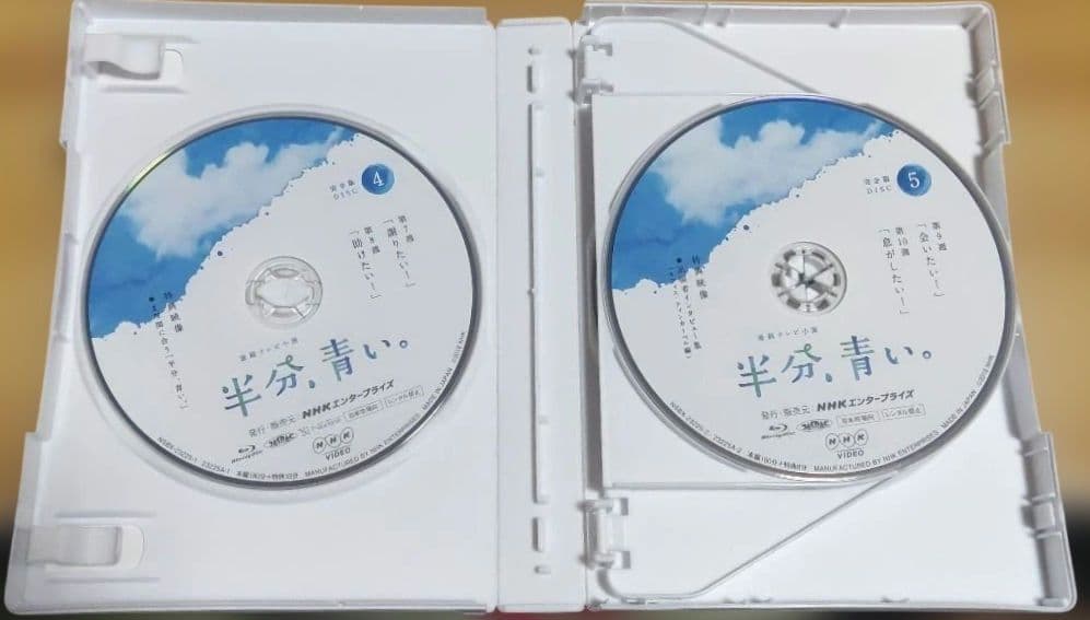 連続テレビ小説 半分,青い。完全版 ブルーレイBOX　※封入特典欠品