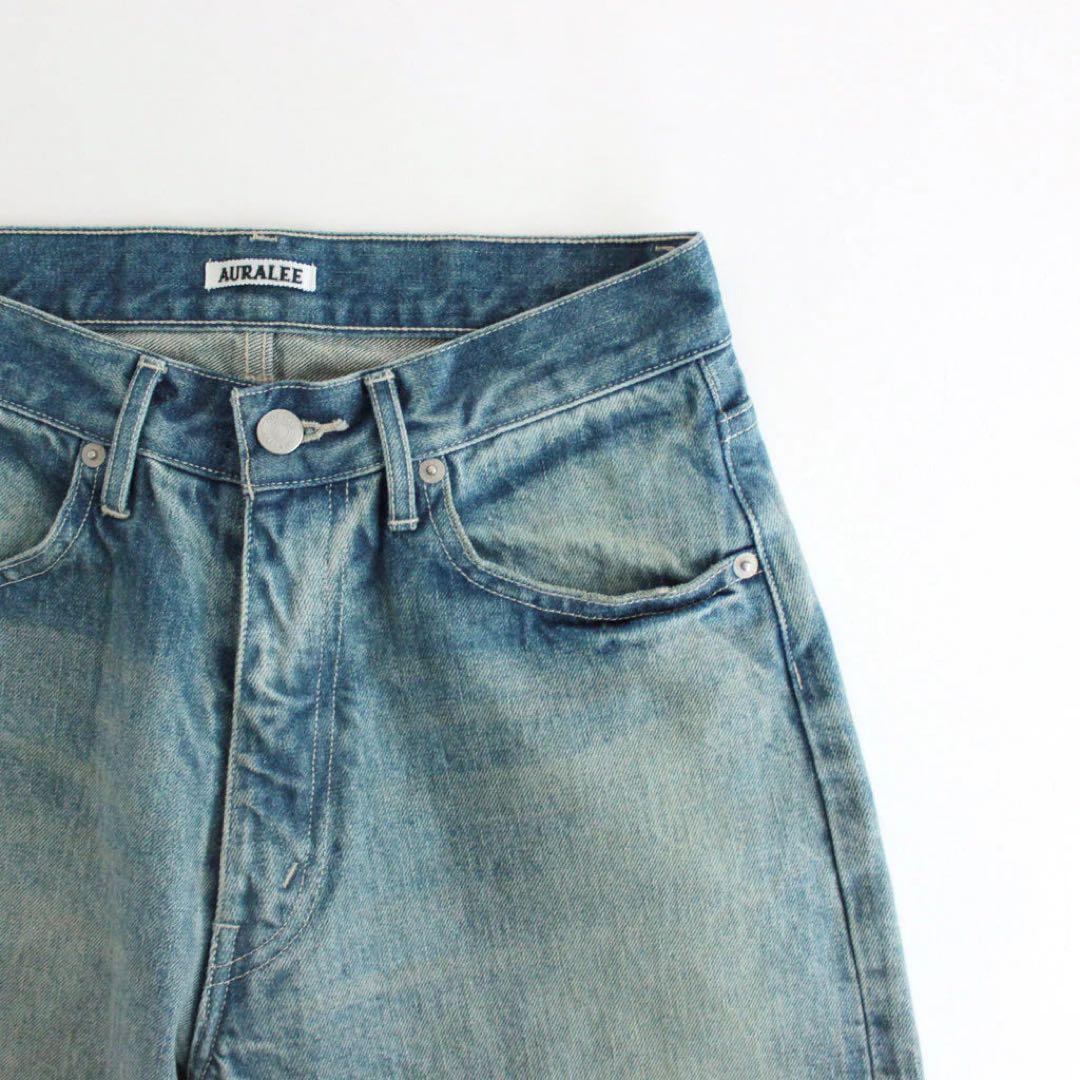 パンツ AURALEE SELVEDGE FADED HEAVY DENIM PANT