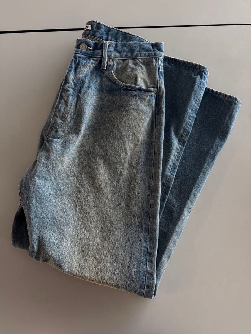 パンツ AURALEE SELVEDGE FADED HEAVY DENIM PANT