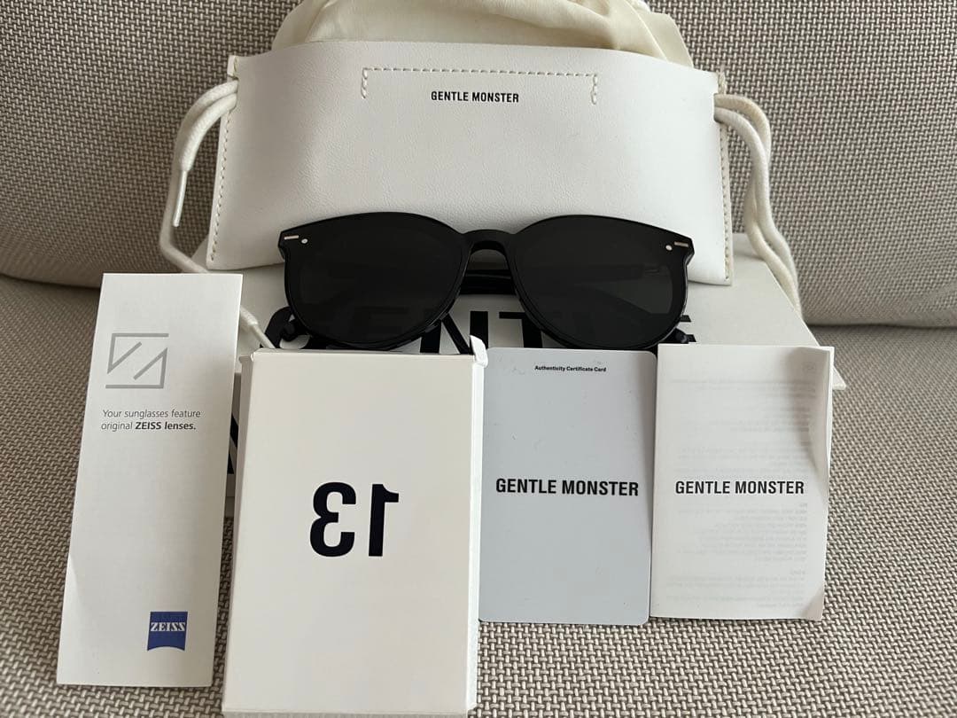 GENTLE MONSTER EAST MOON サングラス 黒 フルセット美品