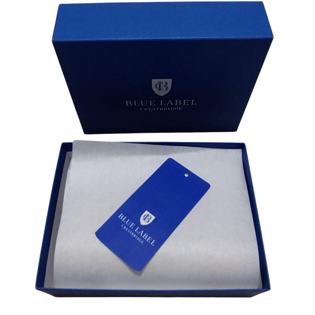 美品♪BLUE LABEL クレストブリッジチェック 柄 L字 財布