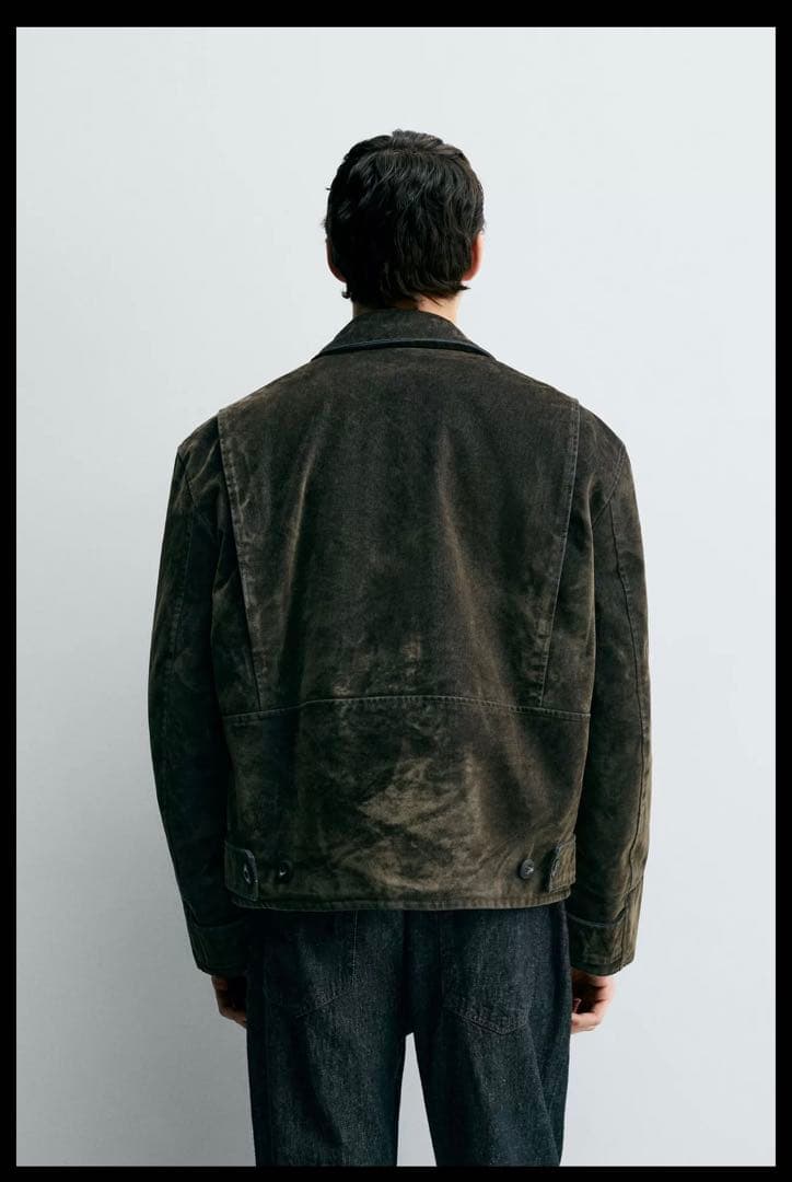 ZARA ベロアツイルジャケット　Mサイズ