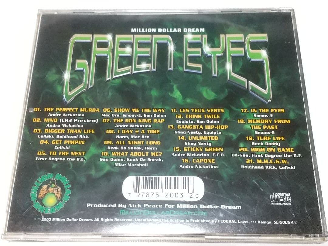 洋楽 GREEN EYES G-Rap G-Funk