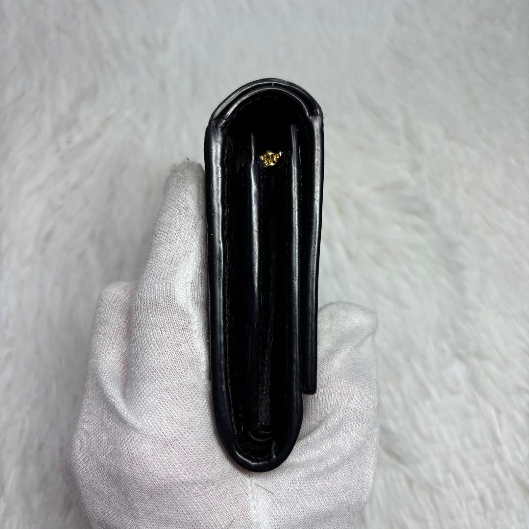 ✨極美品✨ グッチ GGスプリーム マーモント 二つ折り財布 L字ジップ 黒