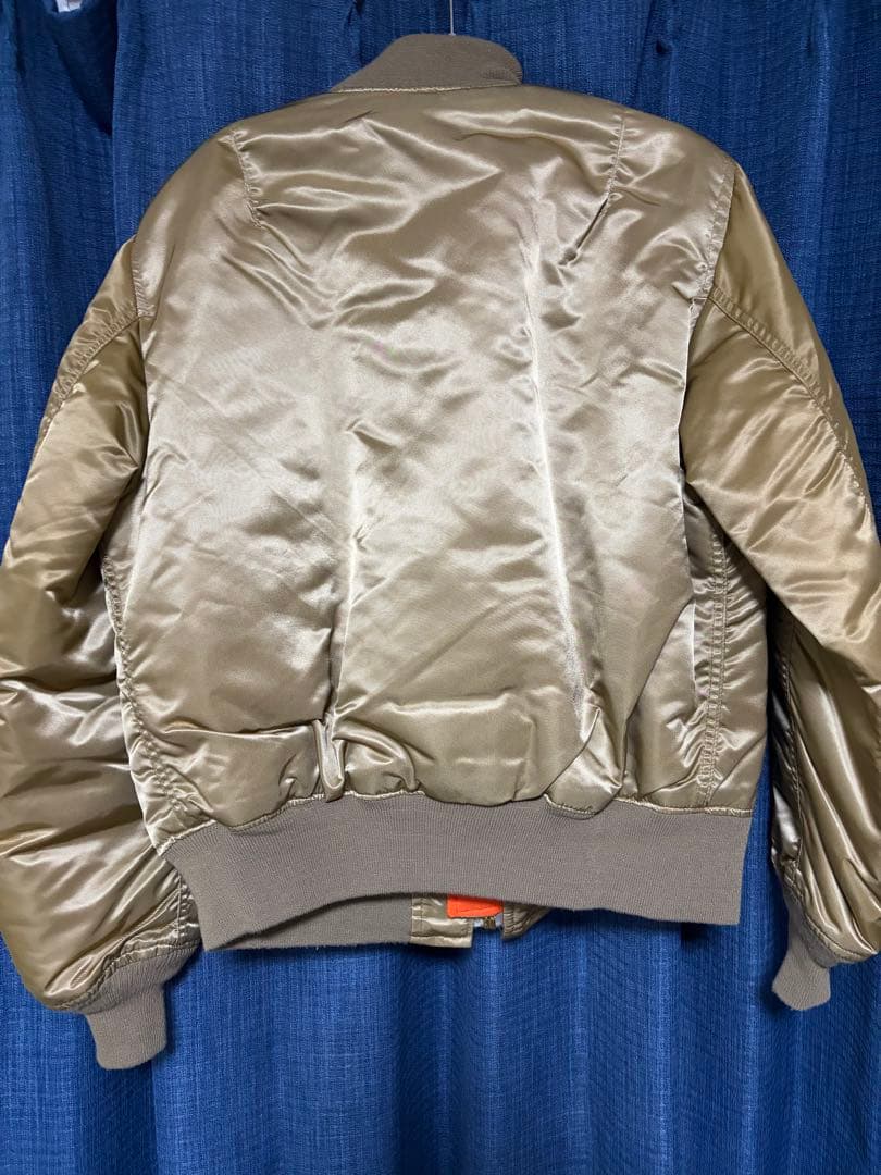90s USA製　CORINTH MA-1フライトジャケット ゴールド Mサイズ