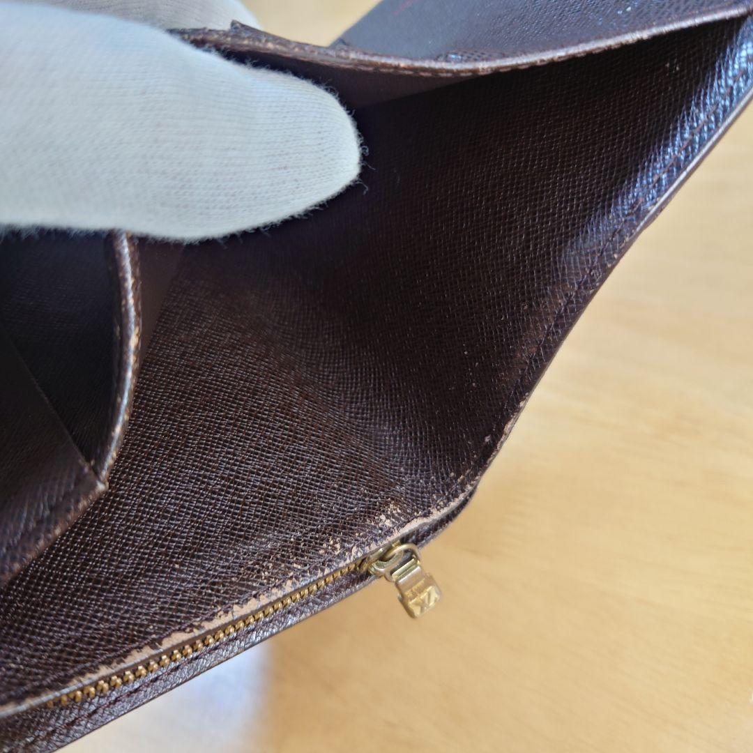 ルイ ヴィトン ダミエ コンパクト ジップ LOUIS VUITTON 折り財布