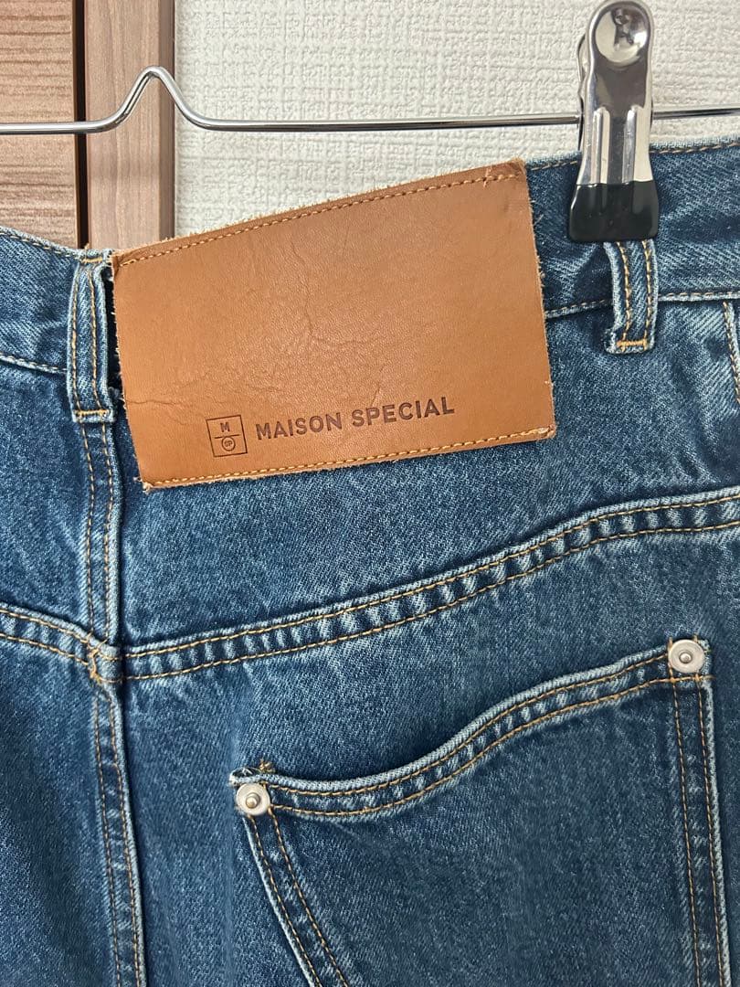 MAISON SPECIAL サイドスラッシュデニムパンツ