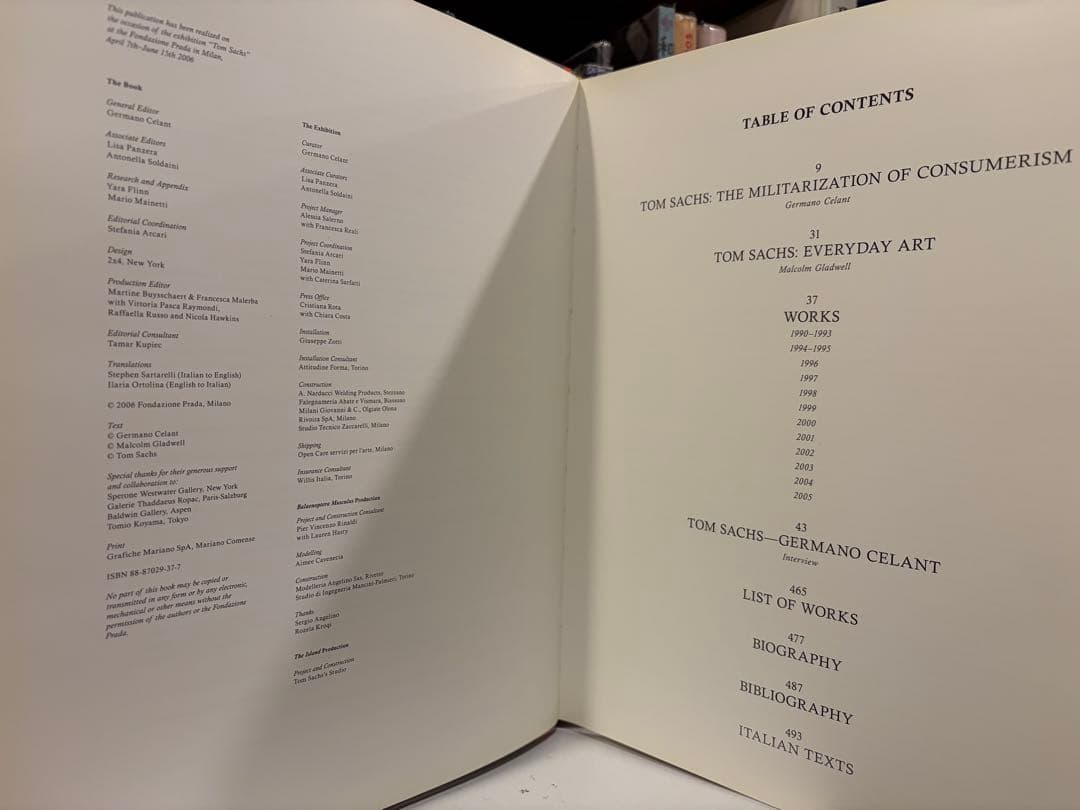トム サックス Tom Sachs 作品集 画集 　 洋書