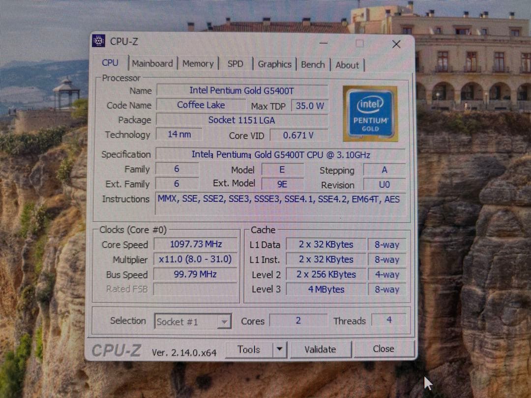 HP ProDesk 400 G4 DM Core G5400t メモリ8GB