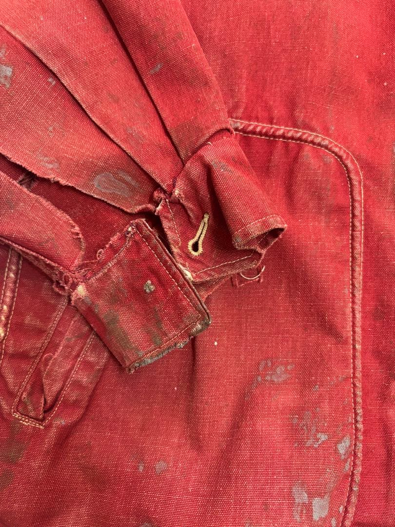 30s 40s ワークジャケット　コの字　ヴィンテージ アメカジ　襤褸　フェード