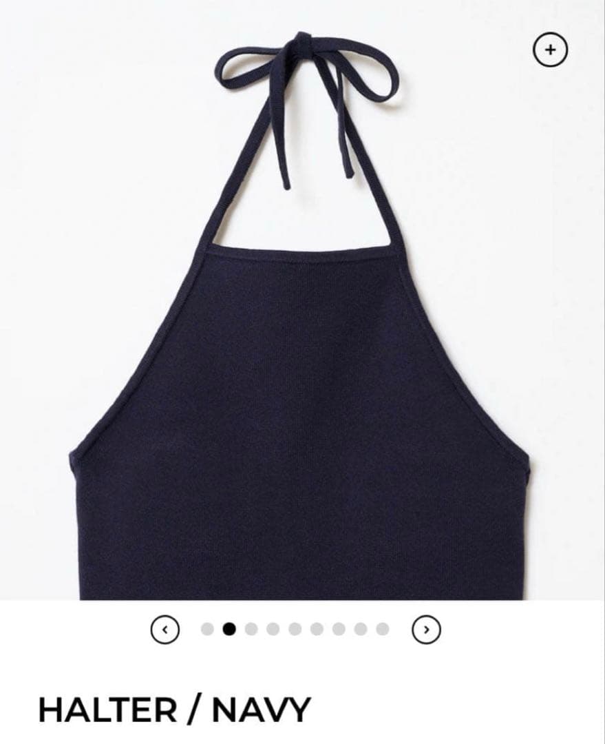 トップス THE SHISHIKUI HALTER/NAVY