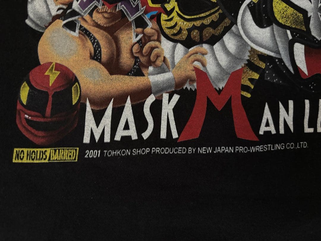 新日本プロレス 歴代マスクマンレジェンド Tシャツ（Lサイズ） プロレスマスク