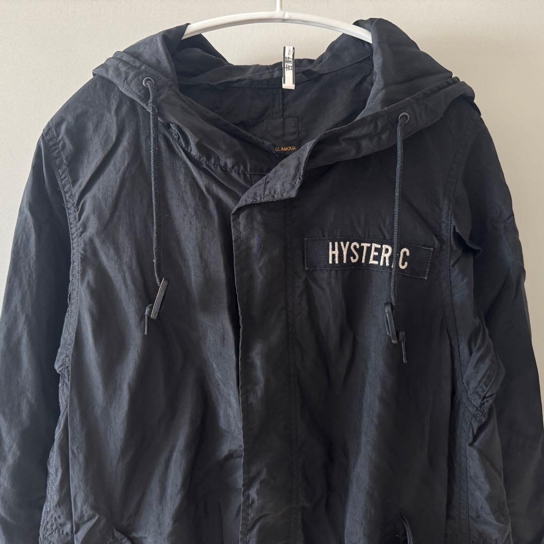 Hysteric Glamour ヒス ナイロン コート 薄手 黒 春