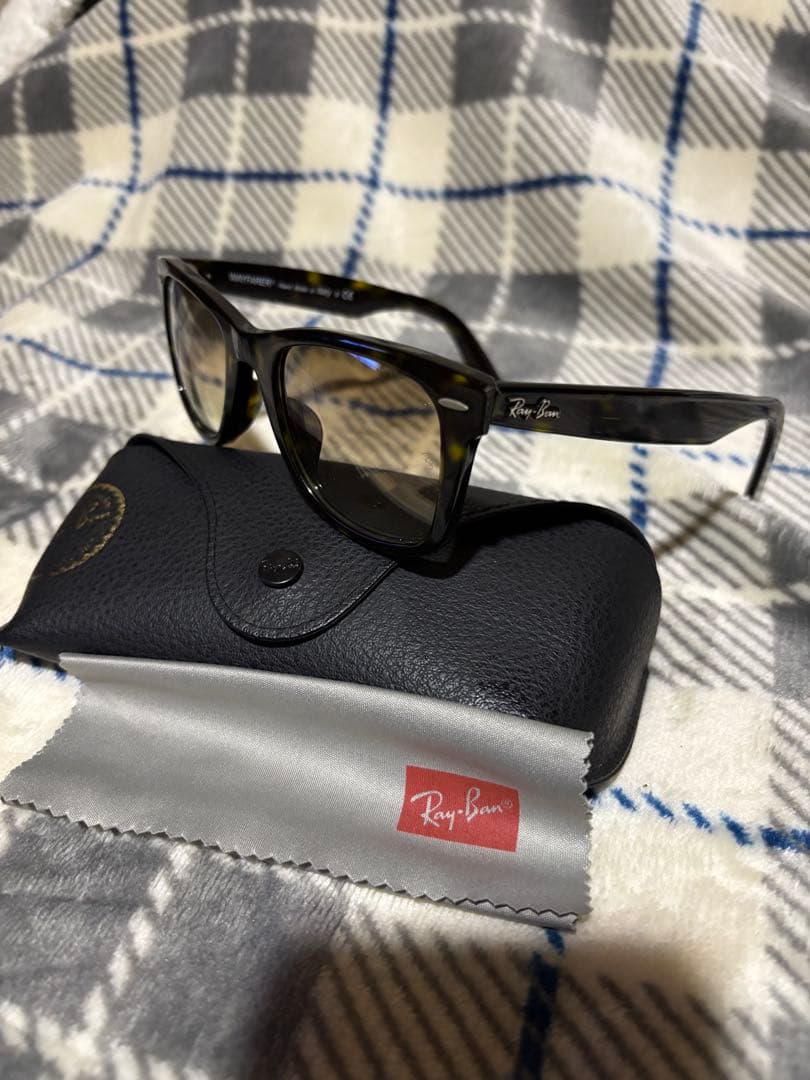 Ray-Ban ウェイファーラー　ブラウンハーフレンズ　べっ甲フレーム