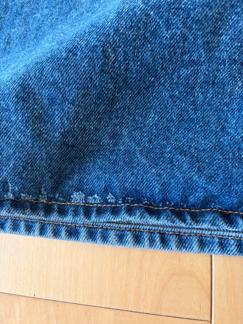 スローブイエナ　LE DENIMタックワイド　バギーデニムパンツ　38