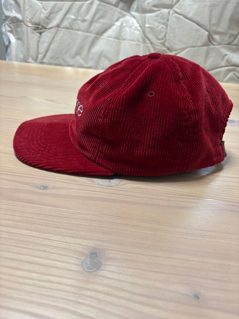 supreme コーデュロイキャップ 赤