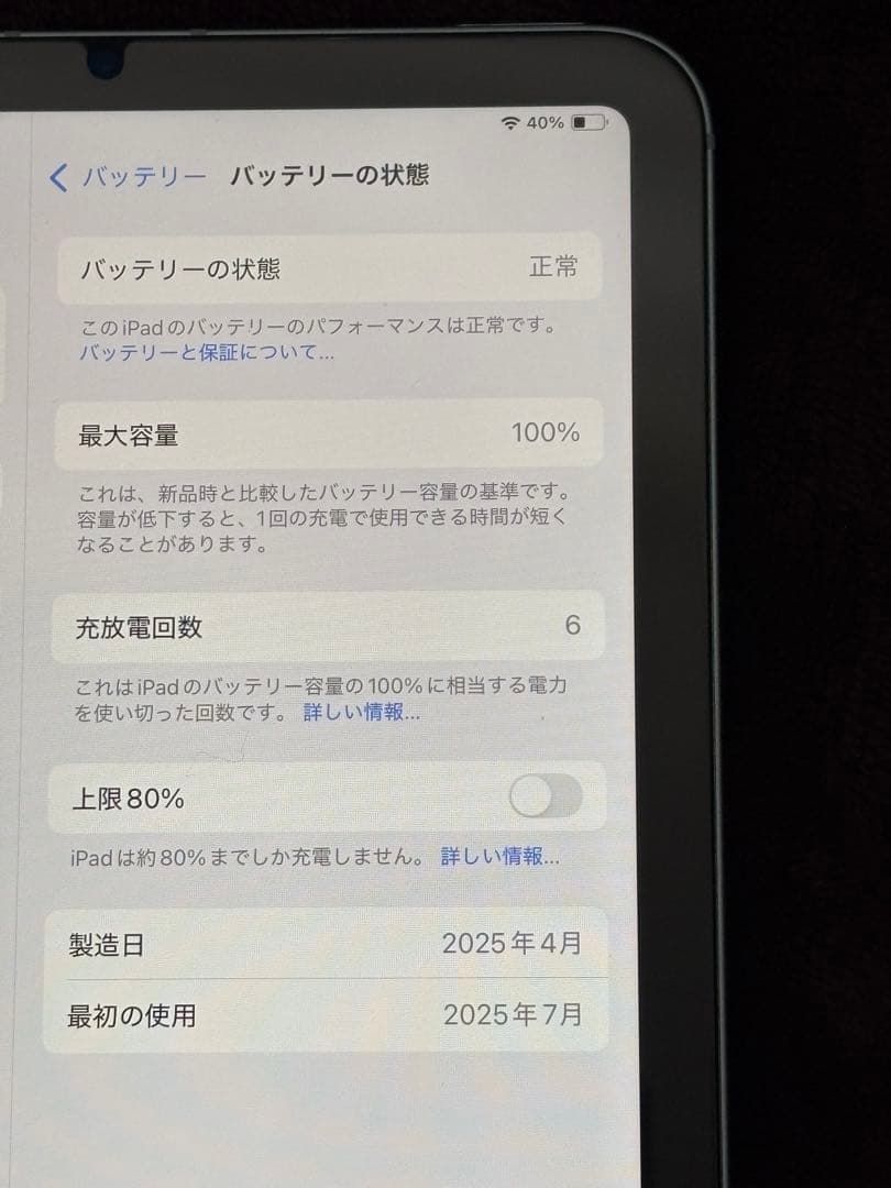 iPad mini A17Pro WiFi+Cellular ブルー