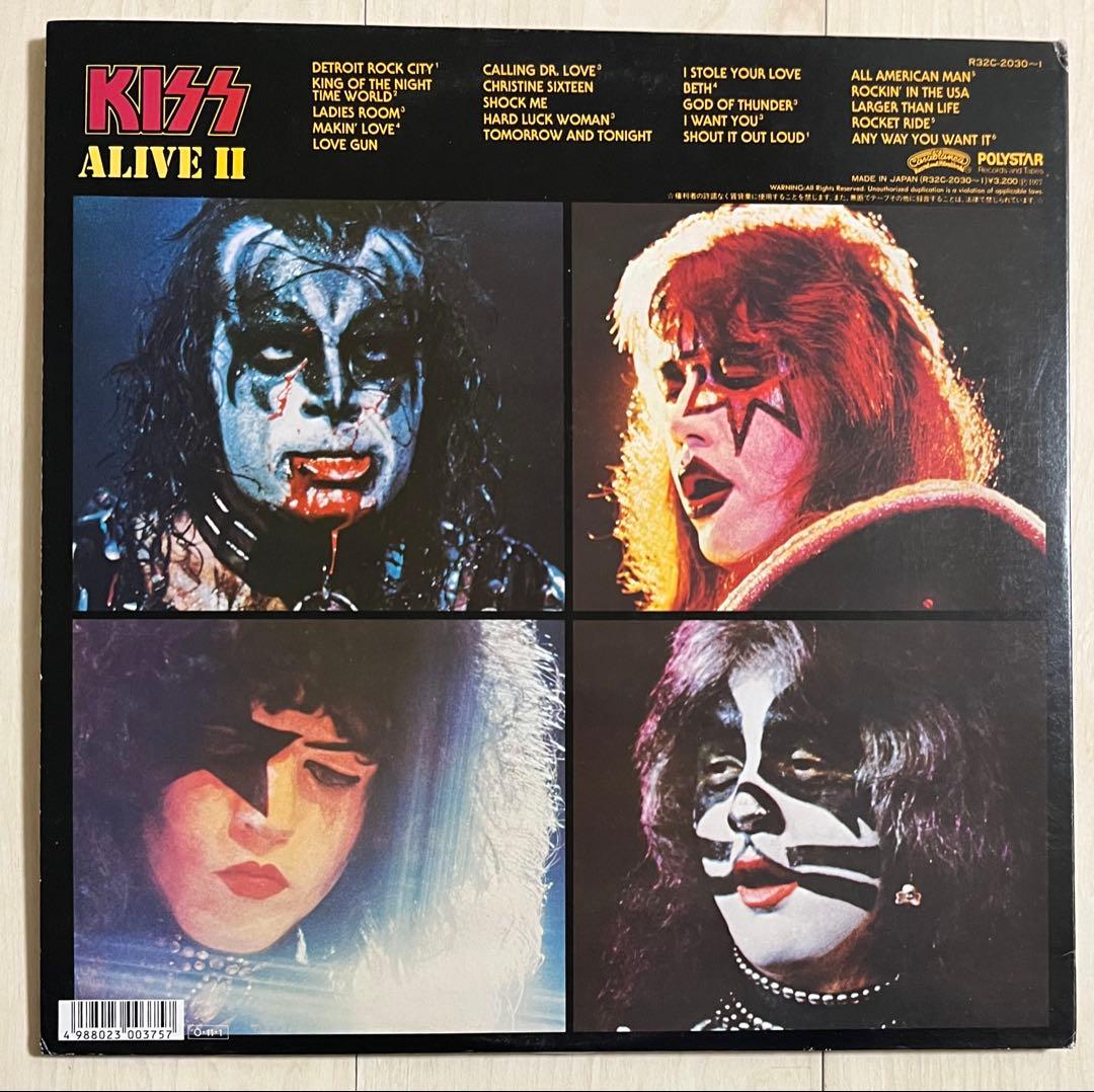 2LP☆KISS ALIVE II レコード CRAZY COLLECTION帯