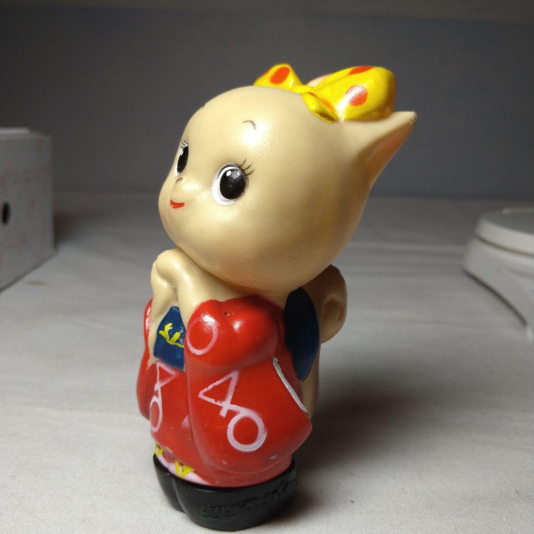 こりすのポッコちゃん　ソフビ　貯金箱　安田信託銀行　企業物　レトロ