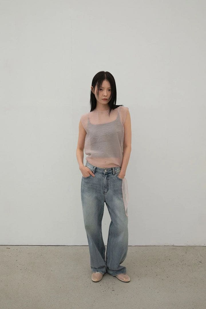 新品タグ付きOHOTORO brushed wide jeans long-S
