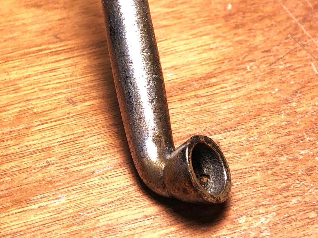 【 豆延銀煙管 】　キセル　12.5ｃｍ　江戸後期