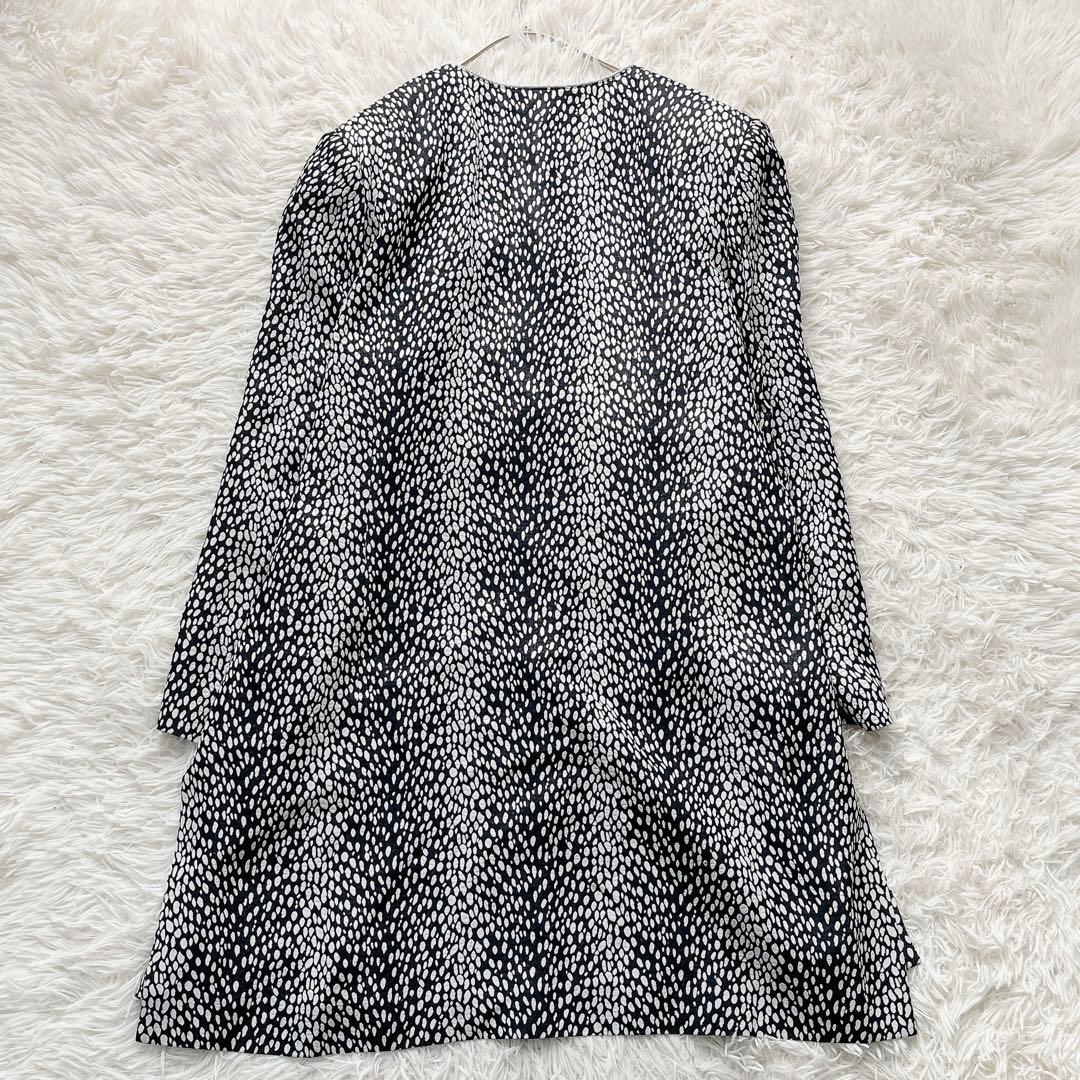 【美品】希少 ジバンシー ロングコート ラメ 総柄 大きいサイズ 2XL
