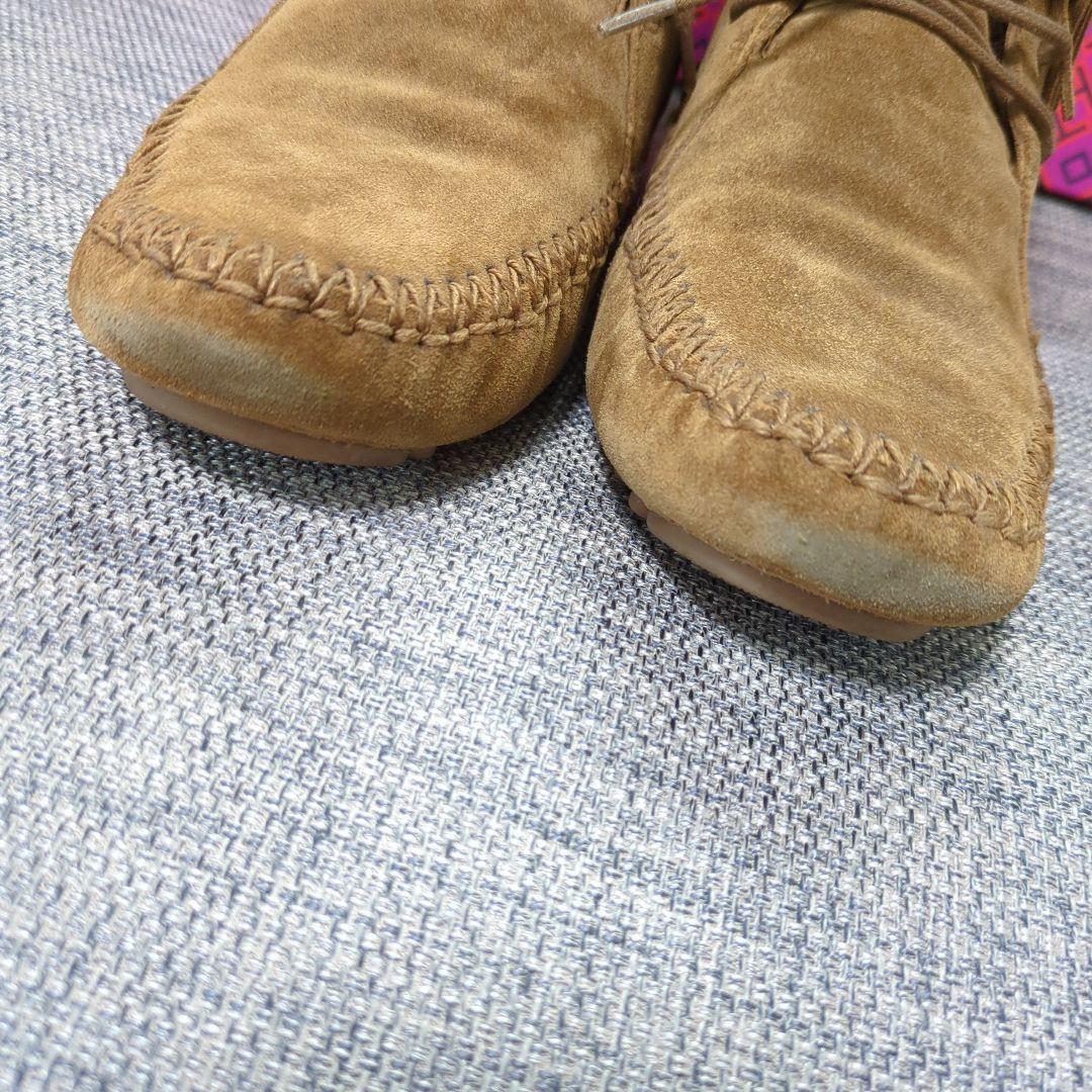 トリーバーチ モカシンブーツ スウェード サイズ8.5