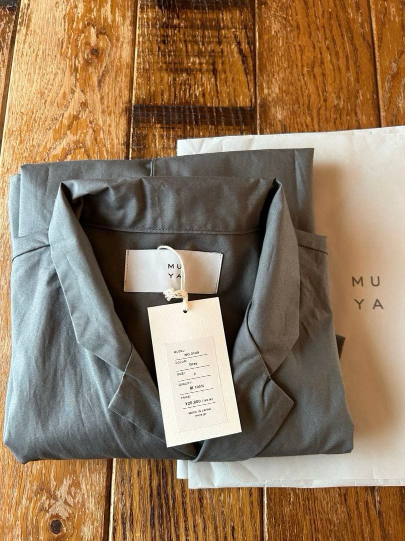 MUYA リバリーコート テーラードコート　グレー