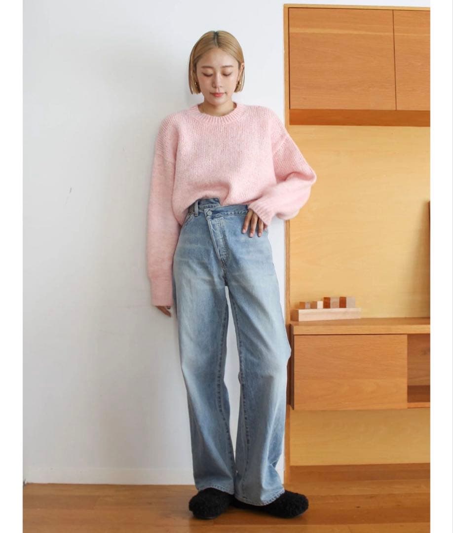 【美品/完売品】Ungrid リメイクデザインルーズデニム 24インチ 日本製