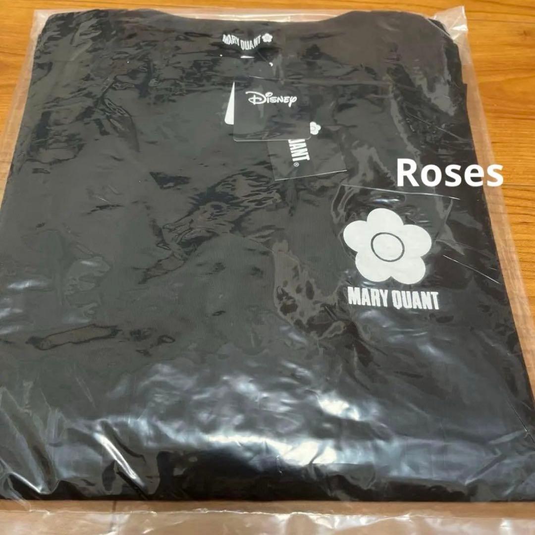 マリークワントミニーマウス バックプリントデザイン Tシャツ（ブラック）