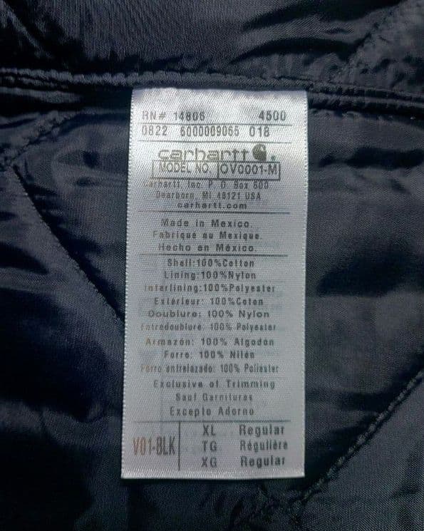 ●Carhartt ダックベスト【USED美品】黒