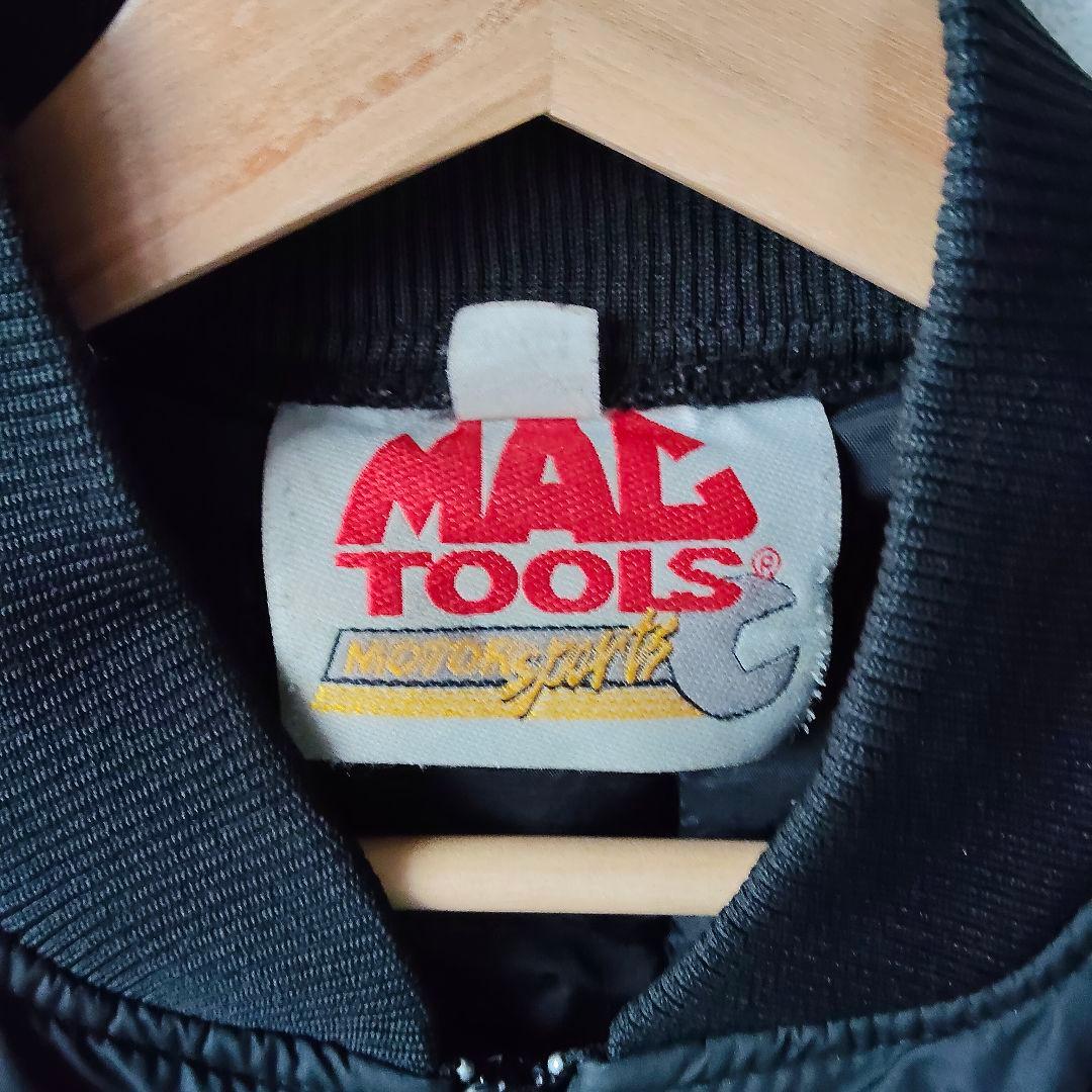 製　90s MAC TOOLS レーシング刺繍ベスト 黒
