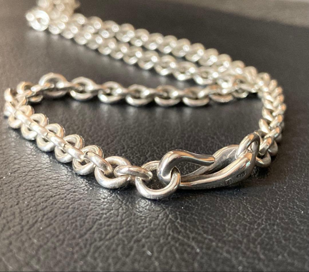 M's collection 50cm 太め チェーンネックレス シルバー925
