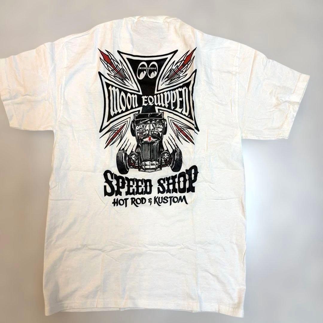 レア　90’s ムーンアイズ　エクィップメント　白　M 美品