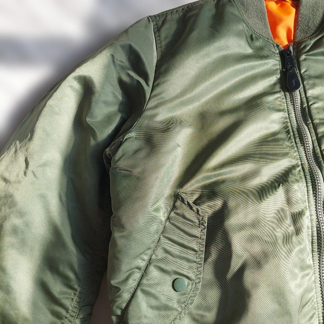 極美品 現行 ALPHA INDUSTRIES MA-1 フライトジャケット L