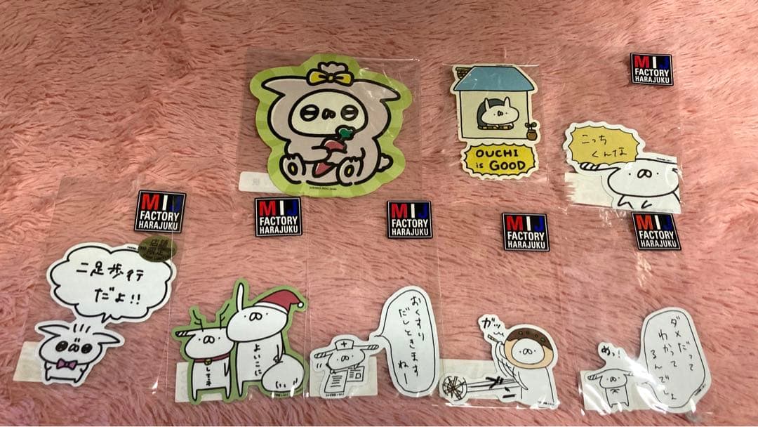 うさぎ帝国 ステッカー サイン トート うさていずむ endo 缶バッジ