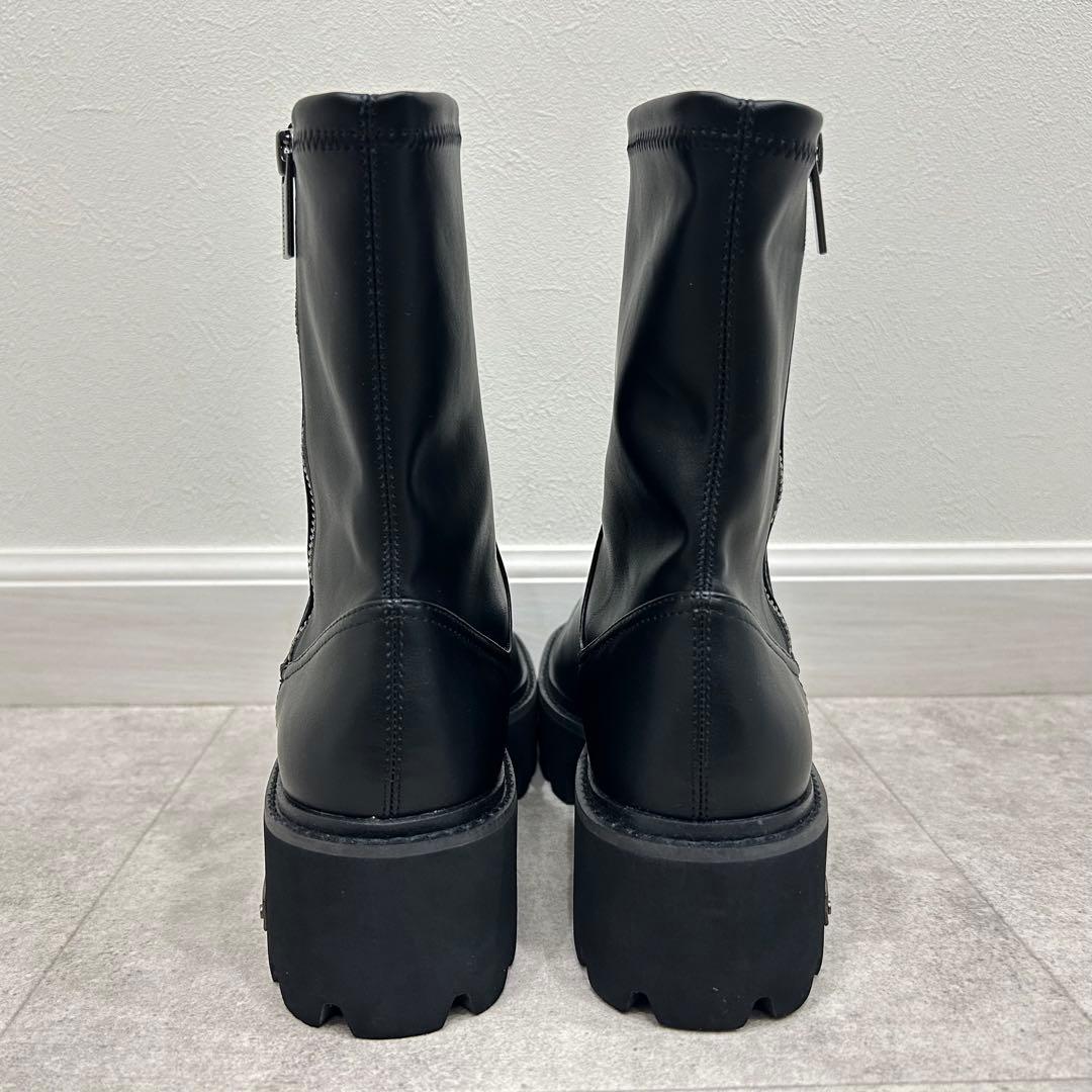 CHARLES & KEITH チャールズ&キース 厚底 ブーツ 黒 25.5
