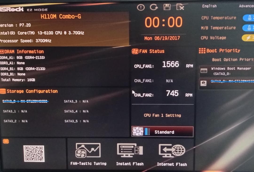 S*)様 ASRock H110M Combo-G マザーボード メモリCPU付